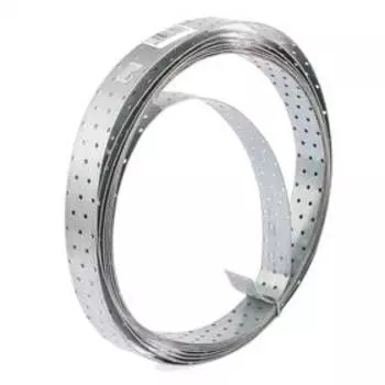 Лента перфорированная "Сибртех" монтажная, 2 мм, LM 5см х 10 м, отвер. 4,5–5 мм, цинк