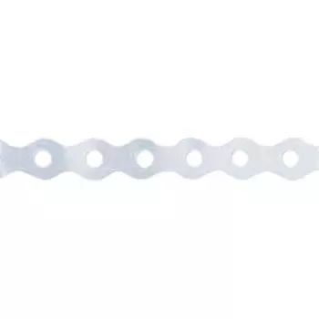 Лента перфорированная "Сибртех" вентиляц., "волна", 0,55 мм, LP VLN, 1,7 см х 25 м, цинк