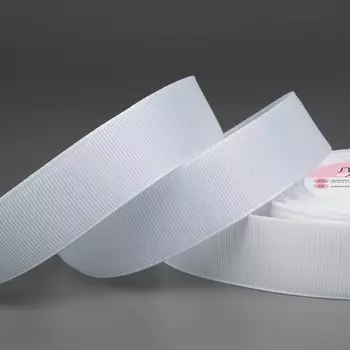 Лента репсовая, 25 мм, 23±1 м, белая №01