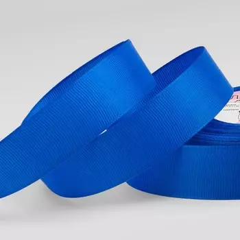 Лента репсовая, 25 мм, 23±1 м, синяя №40