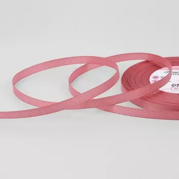 Лента репсовая, 6 мм, 23 ± 1 м, цвет пудровый №130