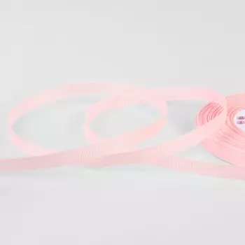 Лента репсовая, 6 мм, 23 ± 1 м, цвет нежно-розовый №43