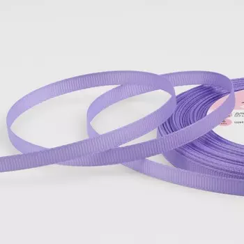 Лента репсовая, 6 мм, 23 ± 1 м, цвет сиреневый №21
