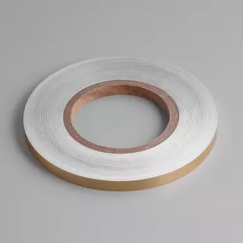 Лента клейкая декоративная упаковочная TAKE IT EASY «Металлик», 50 м, ширина 10 мм, цвет золотой