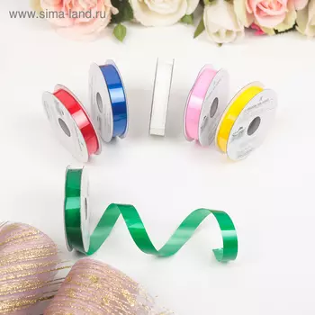 Лента упаковочная, ассорти, набор 6 шт., 1,2 см х 5 м