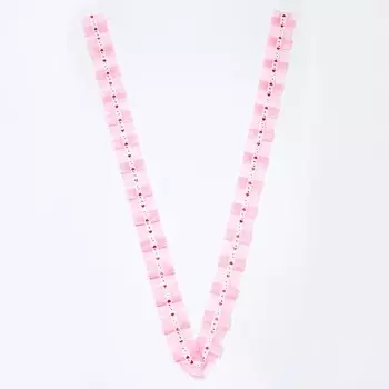 Лента "Волна", шёлк, 3 м, розовая