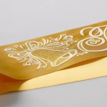 Лента «Выпускник», атлас, золото