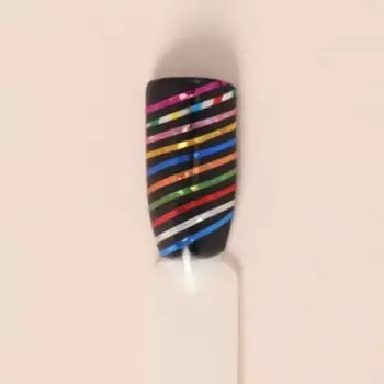 Ленты клеевые для декора «GRL PWR», с голографией, 10 шт, 7,5 м, 1 мм, разноцветные