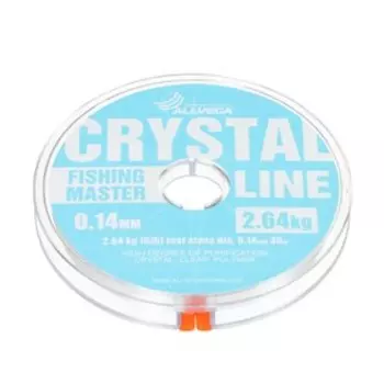 Леска монофильная ALLVEGA Fishing Master CRYSTAL, диаметр 0.14 мм, тест 2.64 кг, 30 м