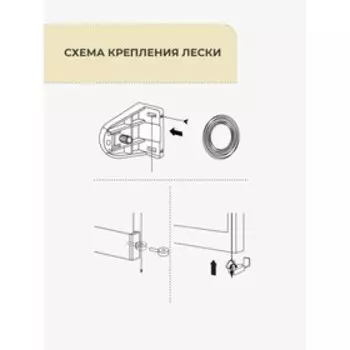 Леска направляющая для рулонных штор Decofest