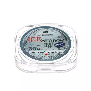 Леска Shii Saido Ice Shadow, диаметр 0.074 мм, тест 0.48 кг, 30 м, прозрачная