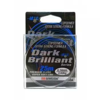 Леска SIWEIDA "DARK BRILLIANT" 25м 0,14 (2,62кг) черная