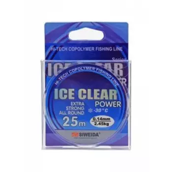Леска SIWEIDA "ICE CLEAR" 25м 0,14 (2,45кг) прозрачная