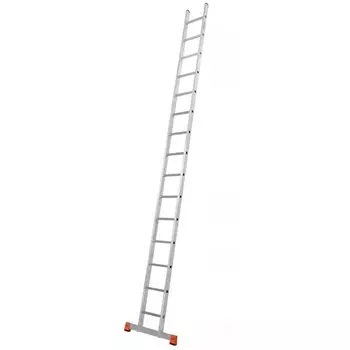 Лестница KRAUSE MONTO SIBILO, алюминиевая, односекционная, приставная, 15 ступней