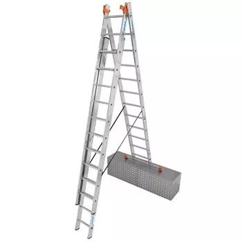 Лестница KRAUSE MONTO TRIBILO, алюминиевая, трехсекционная, 12 ступеней