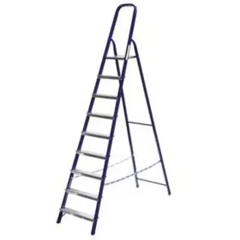 Стремянка "СИБИН" 38803-09, стальная, 187 см, 9 ступеней