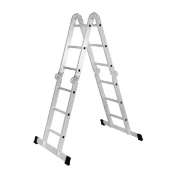 Лестница-трансформер ТУНДРА, алюминиевая, 43 ступени