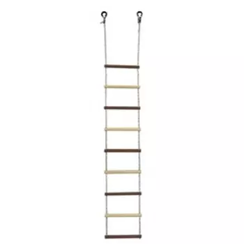 Лестница веревочная 9 перекладин d=30, цвет коричневый, бежевый