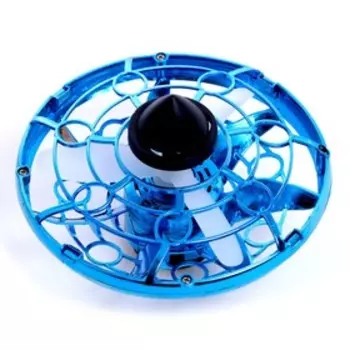 Летающая тарелка UFO, датчик движения, работает от аккумулятора, цвета МИКС