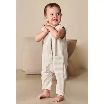 Летний полукомбинезон «Марсель», рост 86, цвет бежевый