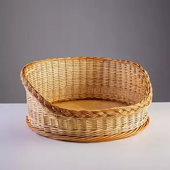 Лежанка для животных, 45 х 45 см, ива