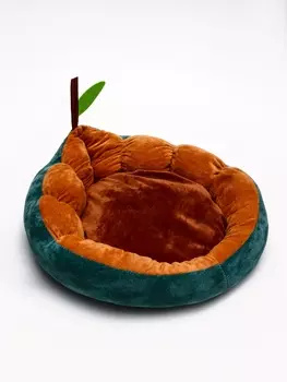 Лежанка для животных "Груша", 40*40 см, бежевая