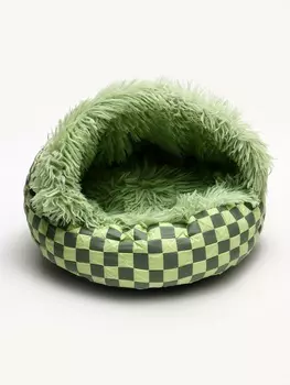 Лежанка для животных "Кокон", 40*40 см, зелёная
