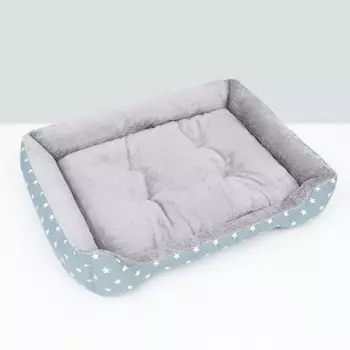 Лежанка для животных "Звезды", 77 х 55 х 15 см, серая