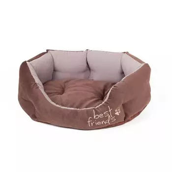 Лежанка-манчестер "Best friends", 63 х 55 х 18 см, бежевая