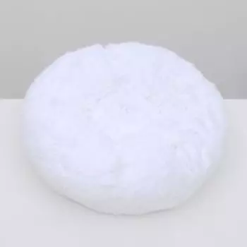 Лежанка Perseiline ЛМ-50 Винчи мягкая круглая пухлая 58 х 20 см, Белый