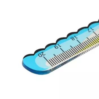 Линейка фигурная 20 см "Рыба"