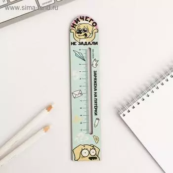 Линейка формовая "Заряжена на пятерки"