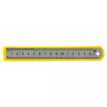 Линейка измерительная ЭНКОР 10800, металлическая, полированная, 150 мм