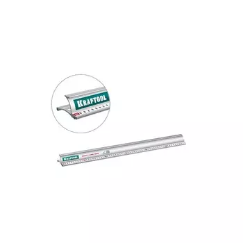 Линейка измерительная KRAFTOOL KRAFT-LINE 34275-60, усиленная, алюминиевая, 600 мм