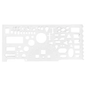 Линейка офицерская, 20 см, прозрачная