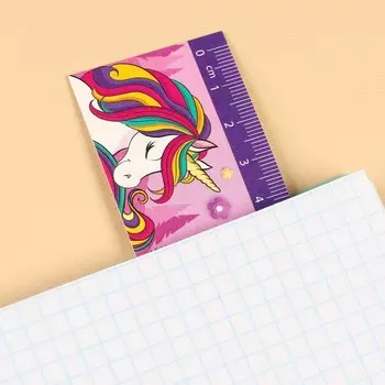 Линейка-закладка пластиковая 15 см ЗЛ-15 "Таблица Умножения" "Минни и Единорог" гибкая