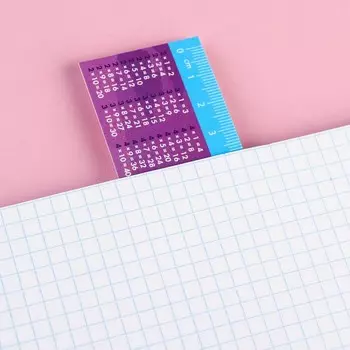 Линейка-закладка пластиковая 20 см, "Таблица Умножения" Минни Маус и единорог, гибкая