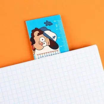 Линейка-закладка пластиковая 25 см, "Таблица Умножения" Гравити Фолз, гибкая