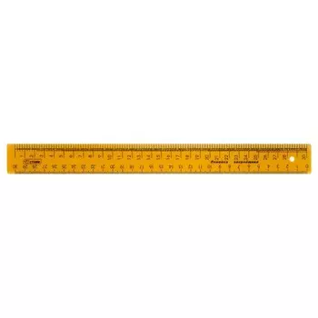 Линейка закройщика 30 см «Стамм» NEON, прозрачная