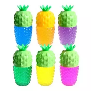 Лизун - слайм «Ананас», цвета МИКС