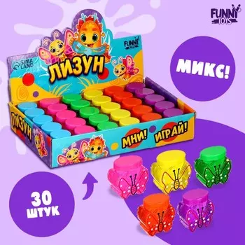 Лизун - слайм «Бабочка», МИКС