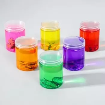 Лизун «Бабочка», твёрдый, цвета МИКС