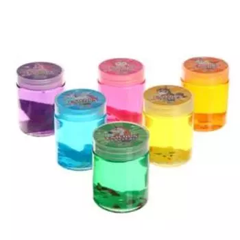 Лизун «Единорог», твёрдый с игрушкой, цвета МИКС