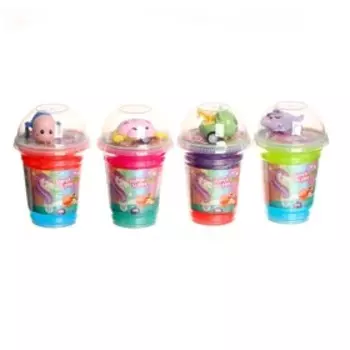 Лизун с игрушкой, цвета МИКС