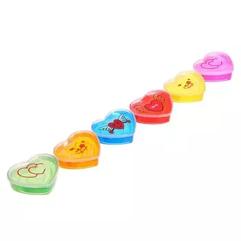 Лизун «Сердечко», цвета МИКС