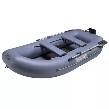 Лодка «Адмирал-300Т НДНД», грузоподъёмность 220 кг, 2х местная, надувное дно, серый