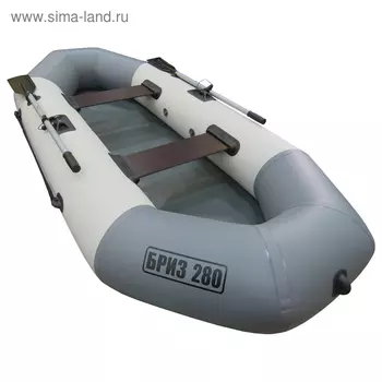 Лодка «Бриз» 280, цвет белый/серый