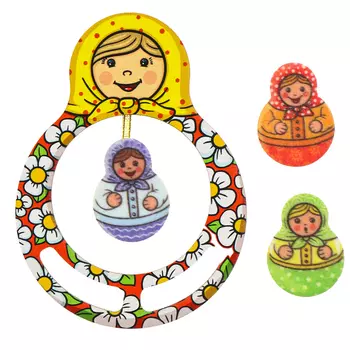 Логопедическая игра. Дыхательный тренажер "Матрешки" П5408