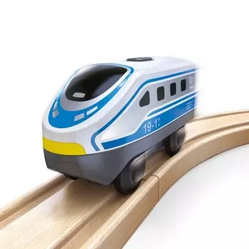 Локомотив Hape «Мой поезд», на батарейках, цвет белый