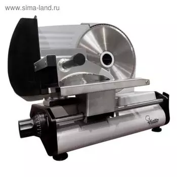 Ломтерезка VIATTO VA-MS2218, 180 Вт, толщина нарезки до 15 мм, чёрно-серебристая